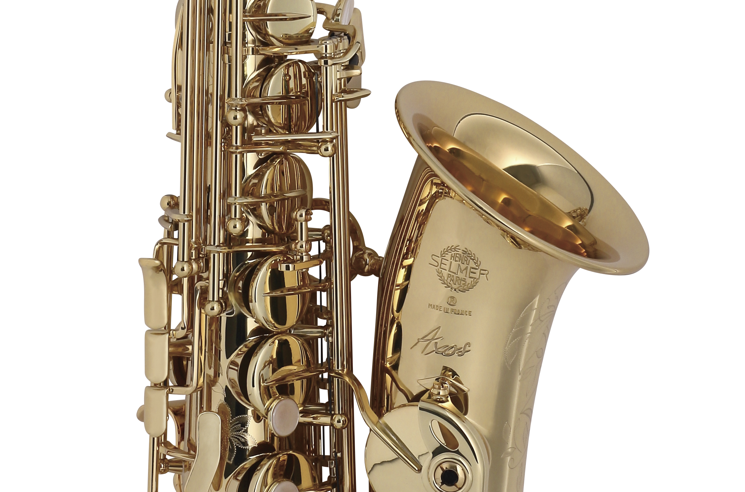 中野SELMER セルマー アルトサックス SELES AXOS 彫刻有 アクソス ハードケース付き □ 661DC-3 アルトサックス